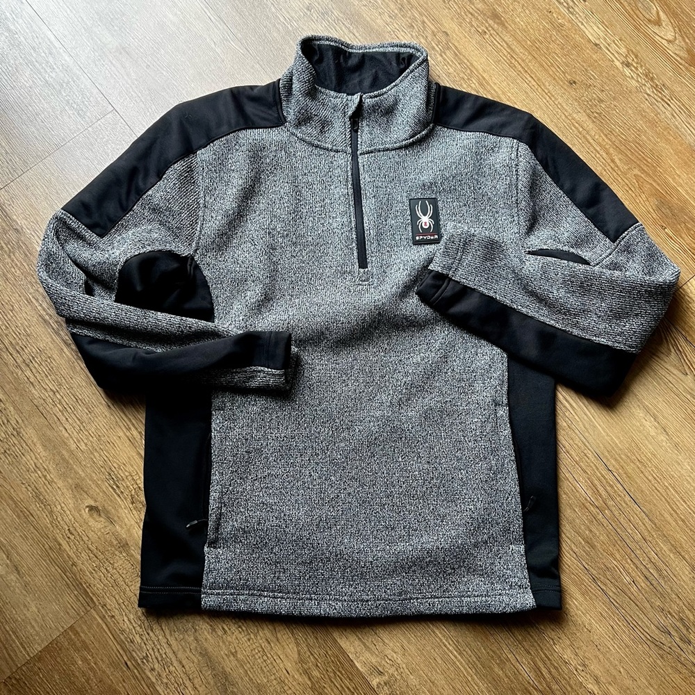 Spyder Men's Mendoza Quarter Zip Core Pullover Sweater
